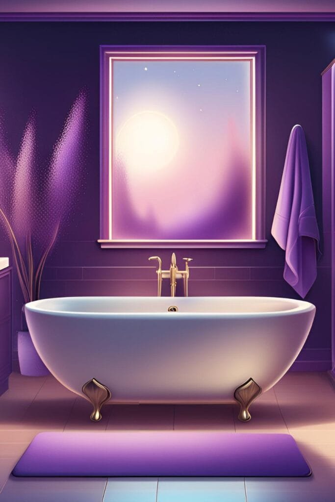 Purple Interior Design- Bathroom
