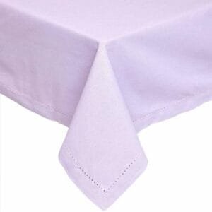 Mauve Cotton Tablecloth for 4 to 6 Seaters
